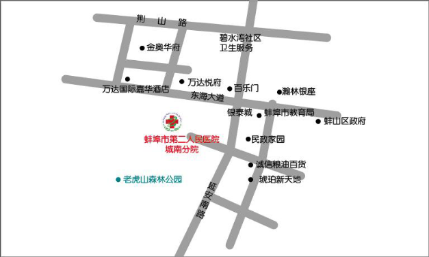 蚌埠第二人民医院体检中心乘车线路